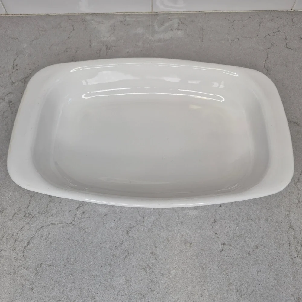 Corning Ware Roaster Pan Cornflower Blue P-21 White